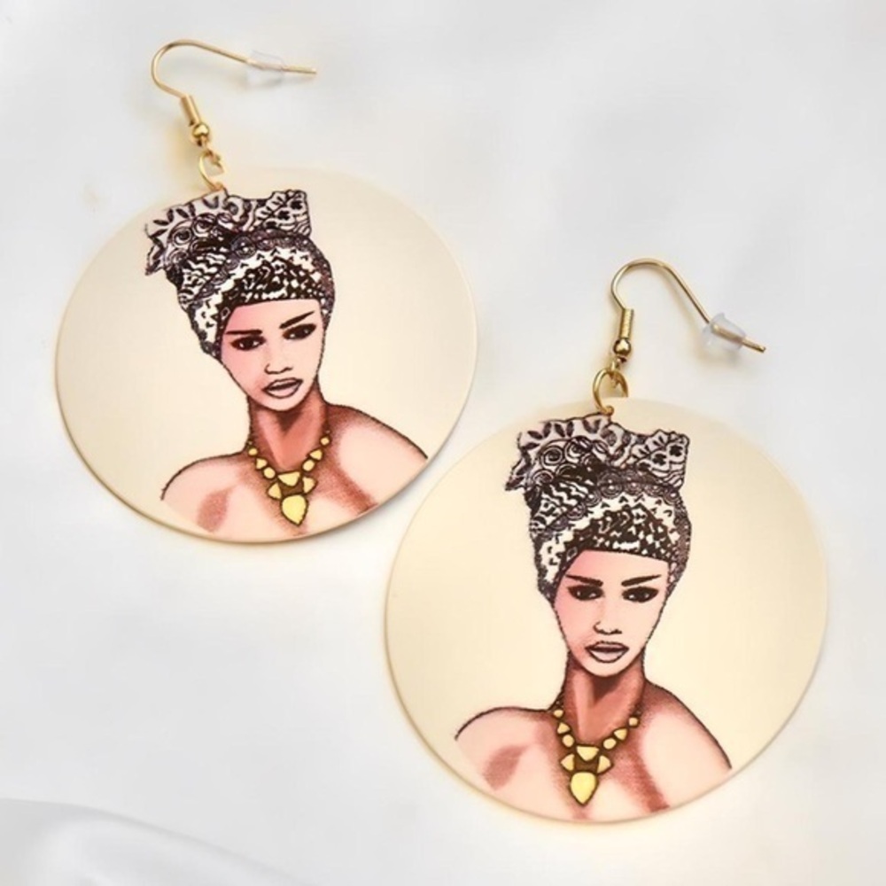 Woman Picture Earrings